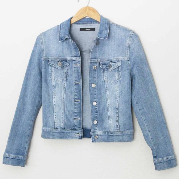 Mavi Jackets & Blazers - Mavi Women's XS Samantha Denim Jacket Stretchy Slim Fit Crop Organic Cotton $118